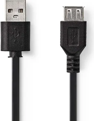 Produktbild von Nedis CCGT60010BK30, 3 m, USB A, USB A, USB 2.0, 0,48 Gbit/s, Schwarz