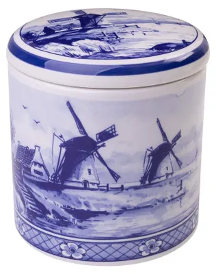 Heinen Delfts Blauw – Vorratsdose Mühle – Bild 1