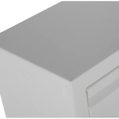 Immagine prodotto di Armadio per scarpe con 5 cassetti in metallo, dotato di prese d'aria, colore bianco, dimensioni 50 x 15 x 170 cm