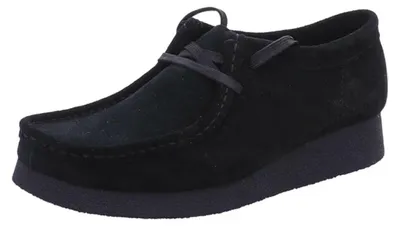 Immagine prodotto di Scarpe da ginnastica Clarks da donna WALLABEE in pelle scamosciata neraTaglia:7½