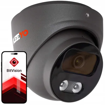 Zdjęcie produktu dla 8-megapikselowa kamera IP typu kopuła Keeyo LV-V-IP8M25DF-G-II, zasilanie PoE, WDR, podwójna dioda IR, obiektyw 2.8mm