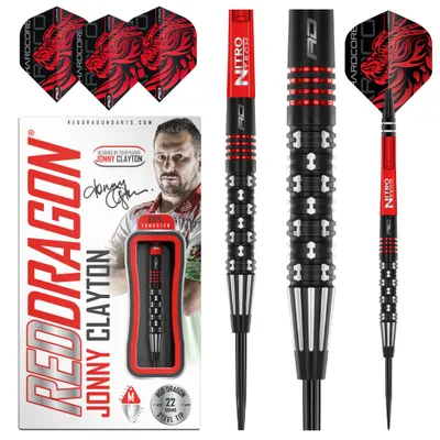 Zdjęcie produktu dla Red Dragon Jonny Clayton Premier League SE - strzałki stalowe, 90%