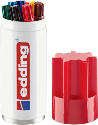 Produktbild von Edding 3000, Mehrfarbig, Pinselspitze, Mehrfarbig, Aluminium, 1,5 mm, 3 mm