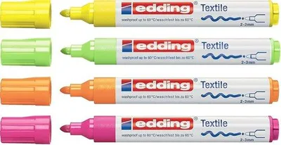 Productafbeelding van Textielmarker met ronde punt - 2-3 mm, Neonkleuren
