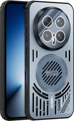 Produktbild von Magnetische Hülle für Honor Magic8 Pro mit Linsenabdeckung, Aluminium Stoßfestes Schutzhülle mit Wärmeableitung Blau