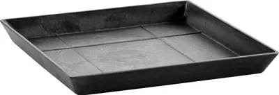 Produktbild von Permapack Ecopots Saucer Square, Untersetzer, Grau, 355 mm, 355 mm, 30 mm, 500 g