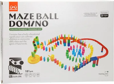 Image de Knikkerbaan dominoset jouet 121-pièces plastique pour enfants