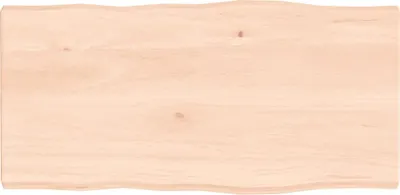 Produktbild von Tischplatte 80x40x(2-4) cm Massivholz Unbehandelt Baumkante