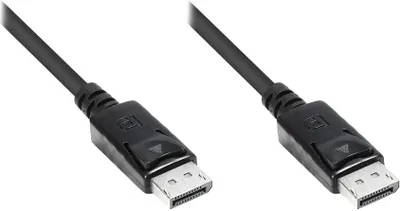 Produktbild von Anschlusskabel DisplayPort 1.1, Stecker inkl. Verriegelungsschutz, schwarz, 15m, Good Connections®