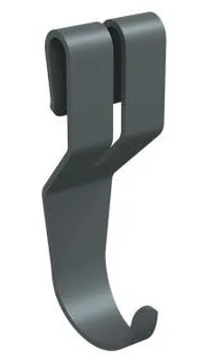 Produktbild von INTEGRI Anthrazit Haken für Drahtregal 23x28x74mm Garderobensystem Aufhänger Stahl