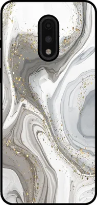 Produktbild von Smartphonica Telefon Fall geeignet für OnePlus 7 mit Marmor-Druck - TPU zurück Abdeckung Fall Marmor-Design - Silber