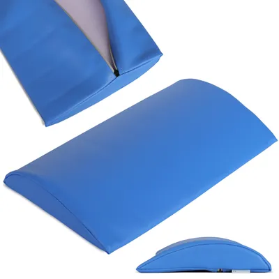 Obrázek produktu pro Habys bederní válec na krk, polohovací válec, polštářek na krk, válec na krk | pro masáže a terapii, kolenní půlválec, 40x25x5cm | měkká modrá
