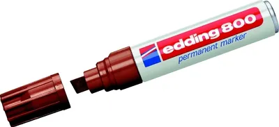 Produktbild von Permanentmarker edding 800 4-12mm braun Packung mit 5 Stück