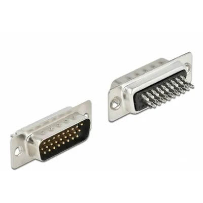 Produktbild von DeLOCK D-Sub HD 26 Pin Stecker Metall, Lötversion, 4 Stück, D-Sub HD 26 pin, Schwarz, Silber, Männlich, Gerade, Metall, -40 - 105 °C