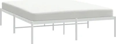 Produktbild von "2026 Aktion"Bettgestell - CLORIS - Doppelbett - Robust und langlebig - Metall Weiß 160x200 cm - Einfache Montage - - NeuMöbel6525722