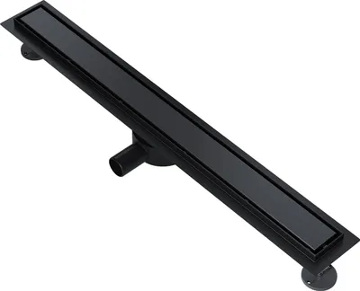 Zdjęcie produktu dla Odpływ podłogowy SONNI 80 cm, płaskie odpływy liniowe, regulowany syfon 360°, konstrukcja 2 w 1 ze stali nierdzewnej, z blokadą zapachu i odpływem krawędziowym z sitkiem do włosów