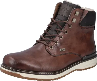 Produktbild von Rieker Herren Stiefelette Leder Reißverschluss Schnürung 39430, Größe:44 EU, Farbe:Braun