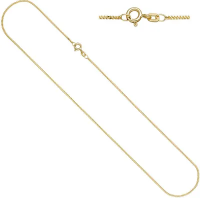 Produktbild von 1,3mm Panzerkette Kette Halskette Collier aus 925 Silber gelbgold vergoldet 50cm