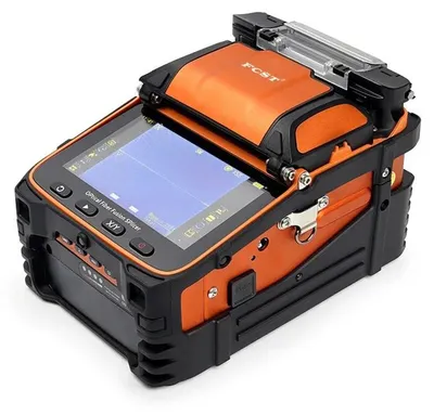 Produktbild von Glasfaser Spleißgerät - AI9 9-in-1 Fusionsspleißer - Bluetooth - Hohe Präzision - 6 Motoren - 5 S Spleißzeit - TFT-Display - Orange