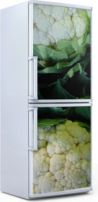 Produktbild von Kühlschrankdekoration  60x180 cm  Aufkleber auf dem Kühlschrank - Blumenkohlblüten Gemüse