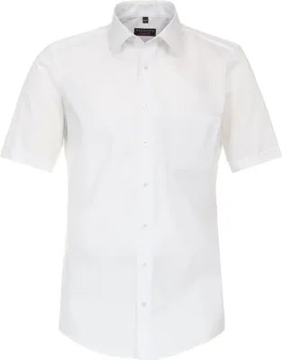 Produktbild von REDMOND Herren Businesshemd Kurzarm Kent Modern-Fit Popeline Weiß XXL