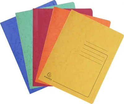 Produktbild von Exacompta 25x Schnellhefter aus Colorspan 355g/m2, A4 - Farben sortiert - 39990E