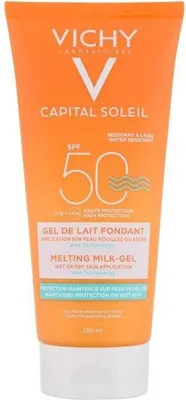 Obrázek produktu pro Capital Soleil opalovací přípravek na tělo Melting Milk-Gel SPF50 pro ženy 200 - Vichy