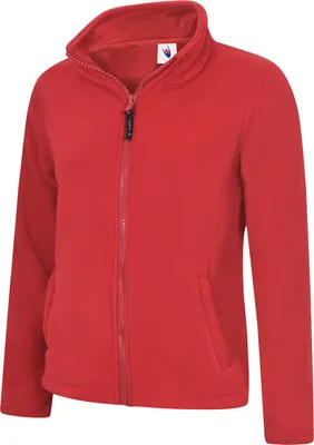 Produktbild von Damen Fleecejacke "UC608" Full Zip - Uneek Red L