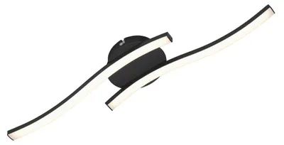 Immagine prodotto di Lampada da soffitto a LED, lampada da soffitto a 2 luci 12 W 3000K nero metallo Briloner