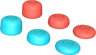 Immagine prodotto di Impugnature per il pollice Qware - Impugnature ergonomiche per il pollice per un maggiore controllo compatibili con il controller Nintendo Switsch 2