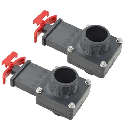 Image de Vanne de portail de piscine 2 pcs 1,5"
