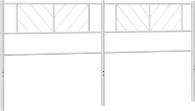 Produktbild von vidaXL Ersatz-Kopfteil Metall Weiß 193 cm