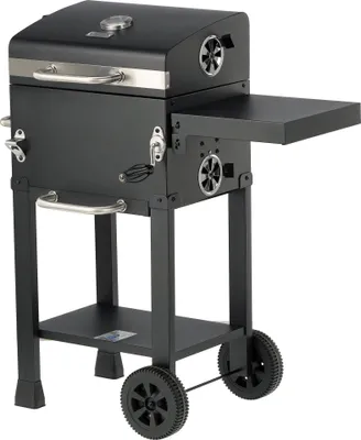 Produktbild von Deluxe Holzkohlegrill mit Deckel und verstellbarem Grillrost, 39,5 x 29,5 cm