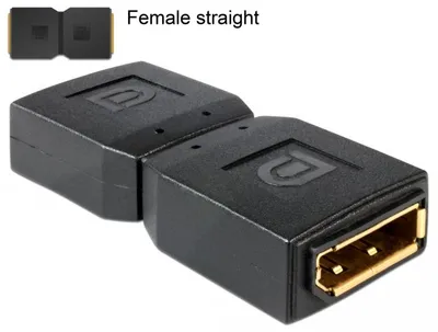 Produktbild von DeLOCK 65374, Displayport, Displayport, Schwarz