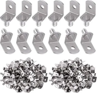 Produktbild von Famanu Regalstützen Set 60 Stück - 6 mm Silber