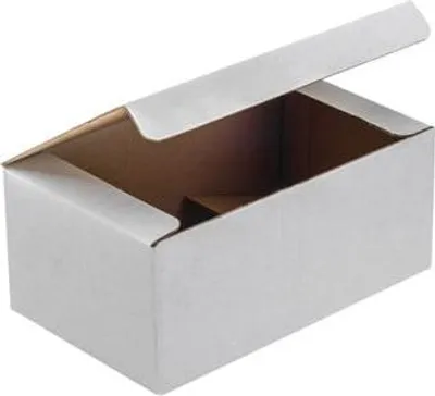 Produktbild von Karton mit Stanzform 250 x 150 x 100 mm Kartonbox 10 Stück Weiß Kartonbox mit Stanzform