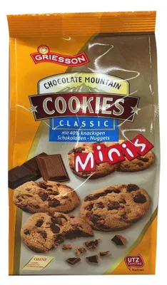Immagine prodotto di GRIESSON Biscotti classici al cioccolato di montagna Mini Shortbread 125g