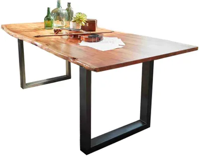 Produktbild von Esstisch Massivholztisch massiv Akazie lackiert 120 x 80 cm - AGRA - Die Möbelfundgrube (Esstisch Massivholztisch massiv Akazie lackiert 200 x 100 cm - AGRA - Die Möbelfundgrube)