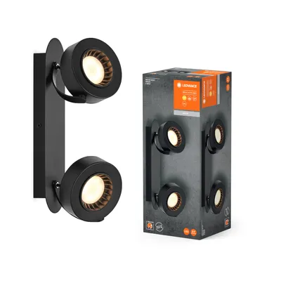 Immagine prodotto di LEDVANCE DECOR SPOT VENUS, 10,5W, 450lm, nero, faretto, teste regolabili, versatile, faretto per interni, colore della luce bianco caldo, ottica di alta qualità, facile installazione