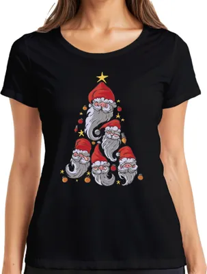 Produktbild von Gnome Weihnachtsbaum Elfen Schweden Wichtel - Weihnachten Weihnachtsgeschenk Christmas Damen T-Shirt, Schwarz, S