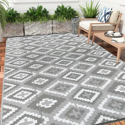 Image de Tapis d'extérieur imperméable 240 x 360 cm pour le jardin