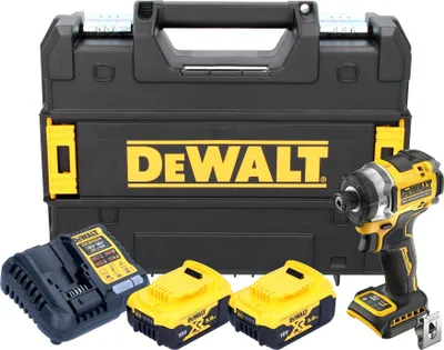 Produktbild von DeWalt DCF 860 P2T Akku Schlagschrauber 18 V 282 Nm 1/4" Brushless + 2x Akku 5,0 Ah + Ladegerät + TSTAK