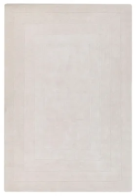 Zdjęcie produktu dla BELIANI Dywan jasnobeżowy wiskoza i wełna abstrakcyjny wzór 160 x 230 cm styl nowoczesny glamour