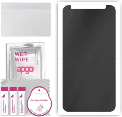 Produktbild von apgo Hydrogel Blickschutzfolie, Matt, kompatibel mit LG X power2, Privacy Displayschutzfolie, Schutzfolie mit Positionierhilfe, Anti-Spy, kratzfest, einfache Montage