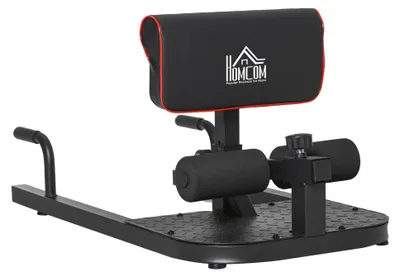 Immagine prodotto di HOMCOM Macchina Squat Deep Sissy Squat Sit Up Push Up Regolabile Acciaio 50x97x44,5-56,5cm