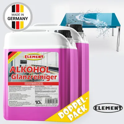Produktbild von Element Alkoholreiniger Glanzreiniger | 20 Liter | Konzentrat | Oberflächenreiniger | Bodenreiniger | Glas und Flächenreiniger | Universalreiniger