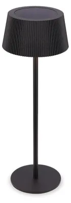 Produktbild von Briloner LED Tischlampe Kabellos Ø12x34 cm 2W 150lm 3000K-6500K Warmweiß bis Tageslichtweiß Solar Schwarz - Tischleuchte Balkon Terrasse Wohnzimmer
