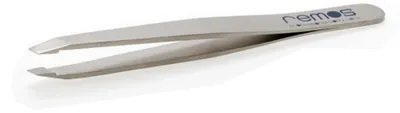 Produktbild von REMOS Augenbrauenpinzette Mini handgefertigt rostfreier Edelstahl mit Hülle