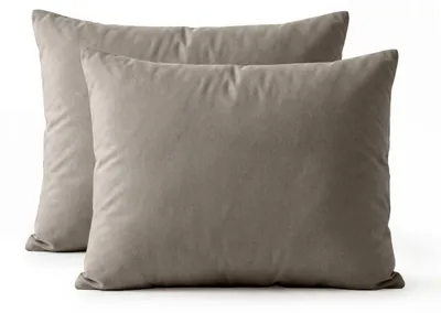 Productafbeelding van Primaviera Deluxe Lazy Kussensloop Percale 2Pack Taupe Bruin 60 x 70 cm
