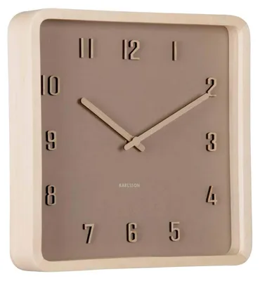 Produktbild von Karlsson - Wanduhr Nervadura - Sanftes Braun - 5.3x26x26cm